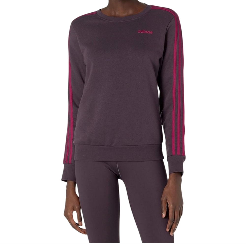 Adidas Women's Essentials 3-Stripes Fleece sweatshirt size large